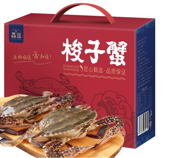 梭子蟹1300g/7-8只整蟹礼盒装 150-200g/只